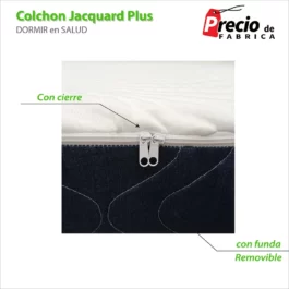 Colchon De Espuma Jacquard Economico Matrimonial 15cm