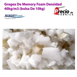 Gragea De Memory Foam Densidad 40kg/m3 (bolsa De 10kg)