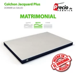 Colchon De Espuma Jacquard Economico Matrimonial 15cm