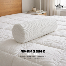 Rollo Almohada Cojin Cilindro Cervical Lumbar Multiusos