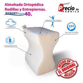 Almohada Ortopédica Memory Foam Rodillas Y Entrepierna