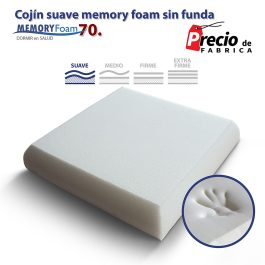 Cojín Suave Memory Foam Sin Funda Medida Especial